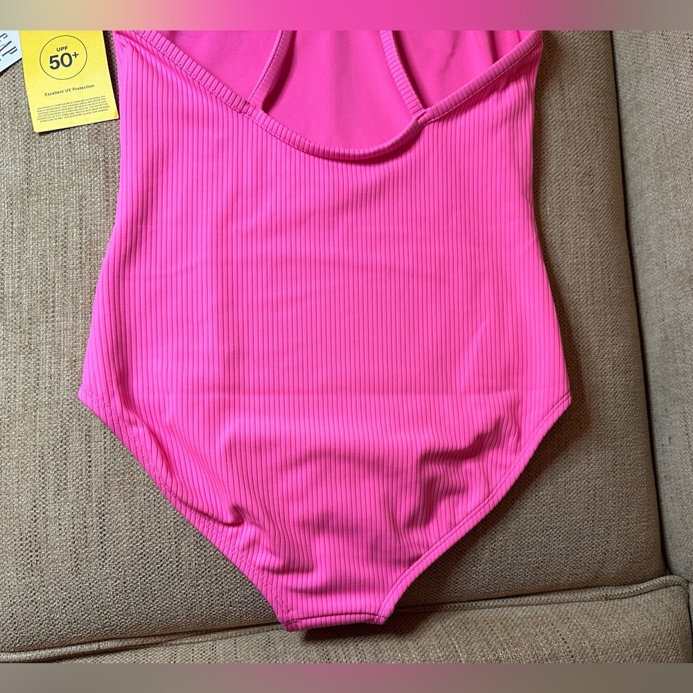 🆕 NWT Gap Kids Girls Ribbed One-Piece Swimsuit 🆕 - Picture 7 of 13